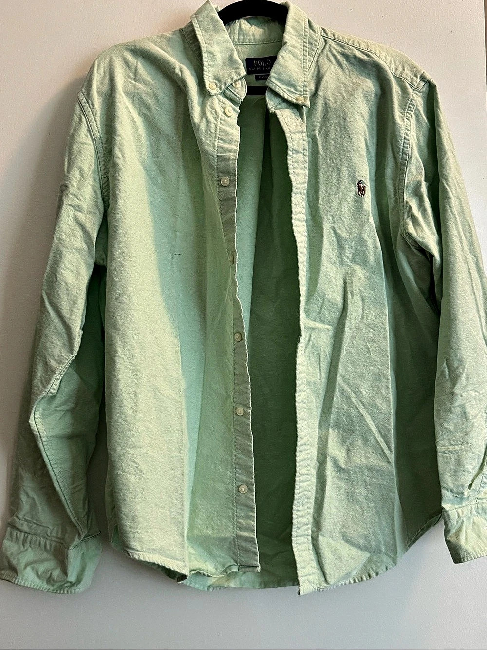 Polo Ralph Lauren Classic Fit Button Down Shirt Green XL Like New